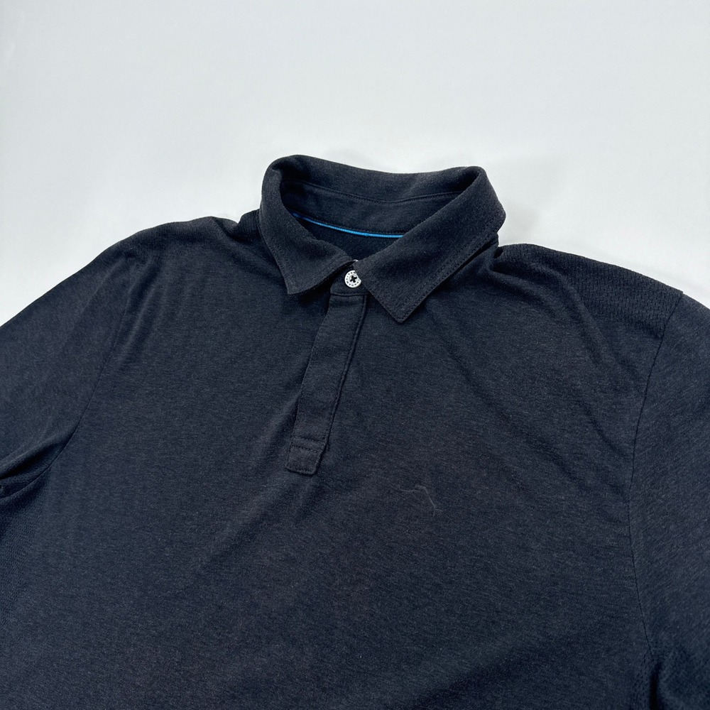 Tommy Bahama IslandZone Mens Polo Shirt Medium Charcoal Grey Heather Performance